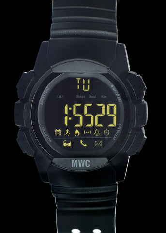 MWC Multifunction Digital Military Smart Watch with Bluetooth, Step Counter, 100m (330ft) Water Resistance, Remote Camera and Android / iOS Compatibility