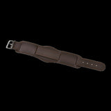 Brown 1950s Pattern 20mm Leather Military Watch Strap